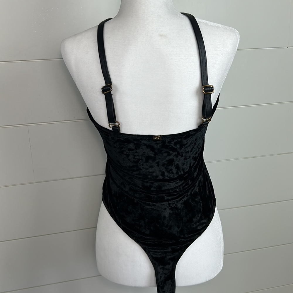 For Love & Lemons Skivvies Lula Bodysuit in Black Women’s Size Small S - Picture 4 of 13